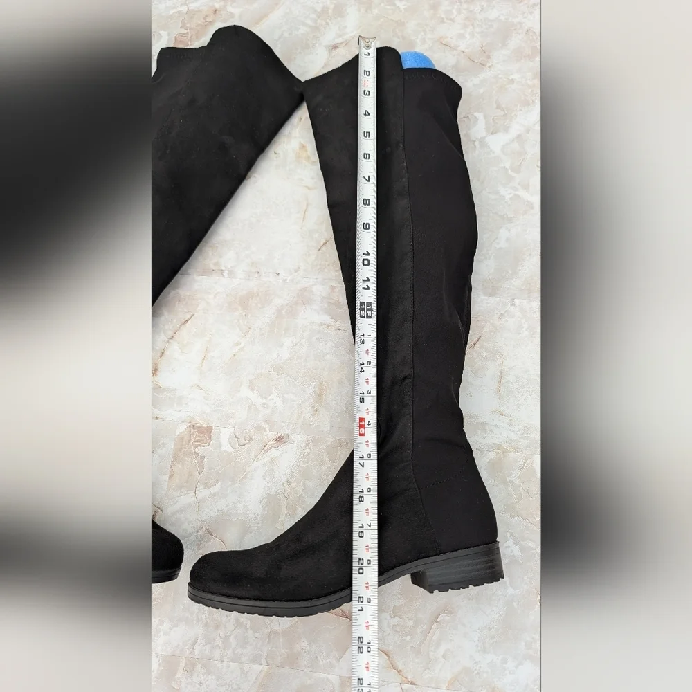 Unisa Black Over-the-Knee Women's Boots Size 7 M